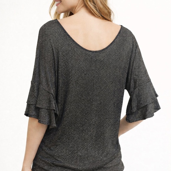 Only Black Metallic Blouse - Picture 3 of 7